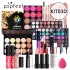 Popfeel eye shadow foundation make-up lipstick makeup set beginner cosmetics complete set novice light makeup gift box