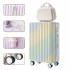 2023 New Explosive Gradient Luggage with Super High Beauty Goddess Multi functional Trolley Box Silent Wheels 24 inches