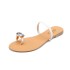 Cross border slippers for women's summer fashion in foreign trade. One piece set with round toe and rhinestone slippers for women's flat heel slippers