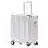 Men's business aluminum frame luggage case, women's small 18 inch suitcase, universal wheel travel case, small and fresh new product