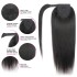 Straight Magic Sticker Ponytail Real Hair Women's Straight Hair Velcro Ponytail Wig