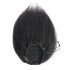 Kinky straight invisible spliced ponytail real hair ponytail puff yaki straight hair