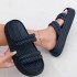 Cold slippers for women in summer, thick sole for outdoor wear, versatile and slip resistant for both indoor and outdoor beach sandals with a sense of stepping on feces