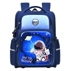 New elementary school student backpack for grades three to six, waterproof, astronaut lightweight, reduced load, spine protection, large capacity children's backpack