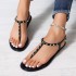 Summer wholesale Roman sandals, seaside Bohemian style sandals, women's fashionable casual flat sandals, can be worn outside