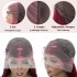 Cross border 99j bob wig human hair foreign trade real person hair wine red headband women's front lace wig