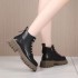 Lace up Martin boots for women 2023 autumn and winter new British style fashionable and comfortable Chelsea boots thick soled fashion short boots