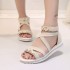 Women's shoes. Round toe thick soled sandals, women's bag with back zipper, 2024 summer new open toe women's sandals