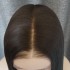 Wig European and American Fashion Women's Wig Front Lace Medium Brown Long Hair 13 * 6 Synthetic Half Mechanized Headset