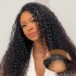 Former lace real hair wig natural color Jerry Curly glue wig human hair