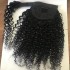 Invisible Velcro Ponytail Real Hair Wig Kinky Curly Magic Sticker Ponytail