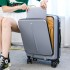 New front opening luggage compartment, men's fashion 20 inch suitcase, women's travel suitcase, universal wheel password box, large capacity