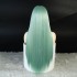 Wig, European and American fashion women's synthetic headband, mint green long hair, Amazon hot selling manufacturer wholesale