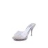 High heeled sandals for women 2023 summer new item, slim and sexy ladies slippers 2020 PVC transparent