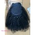 Kinky straight invisible spliced ponytail real hair ponytail puff yaki straight hair