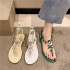 Women's Sandals 2024 Summer New Style Large Diamond Fashion European and American Large Size 4142women's Sandals