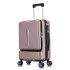 2019 New Front Opening Trolley Case for Women, 20 inch Men's Business Boarding Case, Luggage Compartment, Universal Wheels