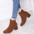 Large size foreign trade short boots for women, 2020 autumn and winter new item, Martin boots for women, Korean version, thick heeled short boots, medium heeled women's boots wholesale