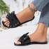 Cross border hot selling butterfly bow fashion versatile new style simple waterproof fashion women's shoes cool slippers women's summer