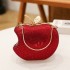 Cross border women's handbag popular handbag Apple bag Mini evening bag High gloss diamond studded chain bag Cluth