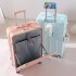 Multi functional luggage with front opening for men and women's travel. New 20 inch universal wheels, large capacity pull rod password box