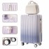 2023 New Explosive Gradient Luggage with Super High Beauty Goddess Multi functional Trolley Box Silent Wheels 24 inches