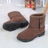 2024 Winter New Velvet Warm Flat Mom Cotton Shoes Fashion, Versatile, Durable Snow Boots Women's Wholesale