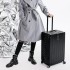 New ins travel suitcase, aluminum frame luggage, trolley box, universal wheels, 20 female and male students, 24 password leather box, 28