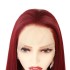 Hot selling wigs from Europe and America, fashionable women's synthetic headbands, 1557 burgundy long hair, Amazon synthetic front lace