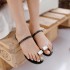 Cross border slippers for women's summer fashion in foreign trade. One piece set with round toe and rhinestone slippers for women's flat heel slippers