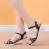 Sandals Women's Summer 2021 New Fairy Wind Fish Mouth Heel Sandals High Heels Women's One Button Thick Heel Shoes Trendy