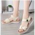 Soft Leather Sandals for Women 2023 New Summer Flat Bottom Student Fashion Outerwear Non slip Casual Cool Slippers Mid heeled Women's Shoes Trendy