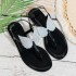 Summer new product shoes Brazil three-dimensional butterfly flat heel women's sandals flat bottom clip toe beach sandals women's summer foreign trade