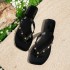 Cross border hot beach flip flops for women in summer, PVC soft soled casual slippers for women, non slip outer wear sandals for women, flip flops for women