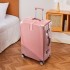 Retro aluminum frame luggage, 24 pull rod luggage, universal wheels, 26 inch right angle zipper travel suitcase, men's and women's leather suitcase, password box