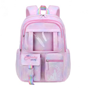 Children's backpacks for female elementary school students in grades one to six, lightweight and reduced burden for junior high school students. New wholesale factory for girls' backpacks