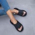 Leisure, sports, wear-resistant, outdoor, height increasing women's slippers, sandals, super soft, popular for couples, home, indoor, non slip, straight drag