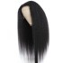 Front lace headband 13x4kinky straight human hair wigs European and American wig Yaki