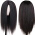 Front lace headband 13x4kinky straight human hair wigs European and American wig Yaki