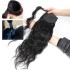 Body Wave Magic Sticker Ponytail Natural Black Real Hair Ponytail