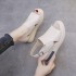 Sponge cake thick soled wedge sandals for women in summer 2022, worn outside, with an empty flat buckle sandals, oversized high-heeled sandals for women