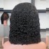 Human hair wig bob curly 13 * 4 front lace wig headband human hair wig bob curly