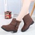 2024 Winter New Velvet Warm Flat Mom Cotton Shoes Fashion, Versatile, Durable Snow Boots Women's Wholesale