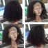 13x4lace Afro Kinky Curly Wigs African Small Curly Hair Real Hair Front Lace Wig Headset