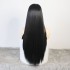 Wig Fashion Women's Wig Front Lace Middle Split Black Long Hair 13 * 6 Synthetic Half Mechanized Synthetic Hair Cover