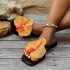 Butterfly orchid flip flops, crystal slippers, fairy bow purchasing, wholesale of cool slippers, summer women's jelly shoes, and more