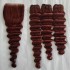 European and American real hair wig, hair curtain, transparent lace hair block, loose deep bundle, human hair