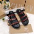 ZA Home Autumn Foreign Trade Hot Selling New Shoes with Ring Buckle One Line Slippers Fashionable and Versatile Thick Bottom Sandals Slippers