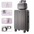 Versatile, fresh, gradient color luggage, Japanese style, high aesthetic value, simple suitcase, student password lock, travel suitcase