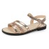 Sandals for women in summer 2024, big size 4243, buckle strap, Roman style